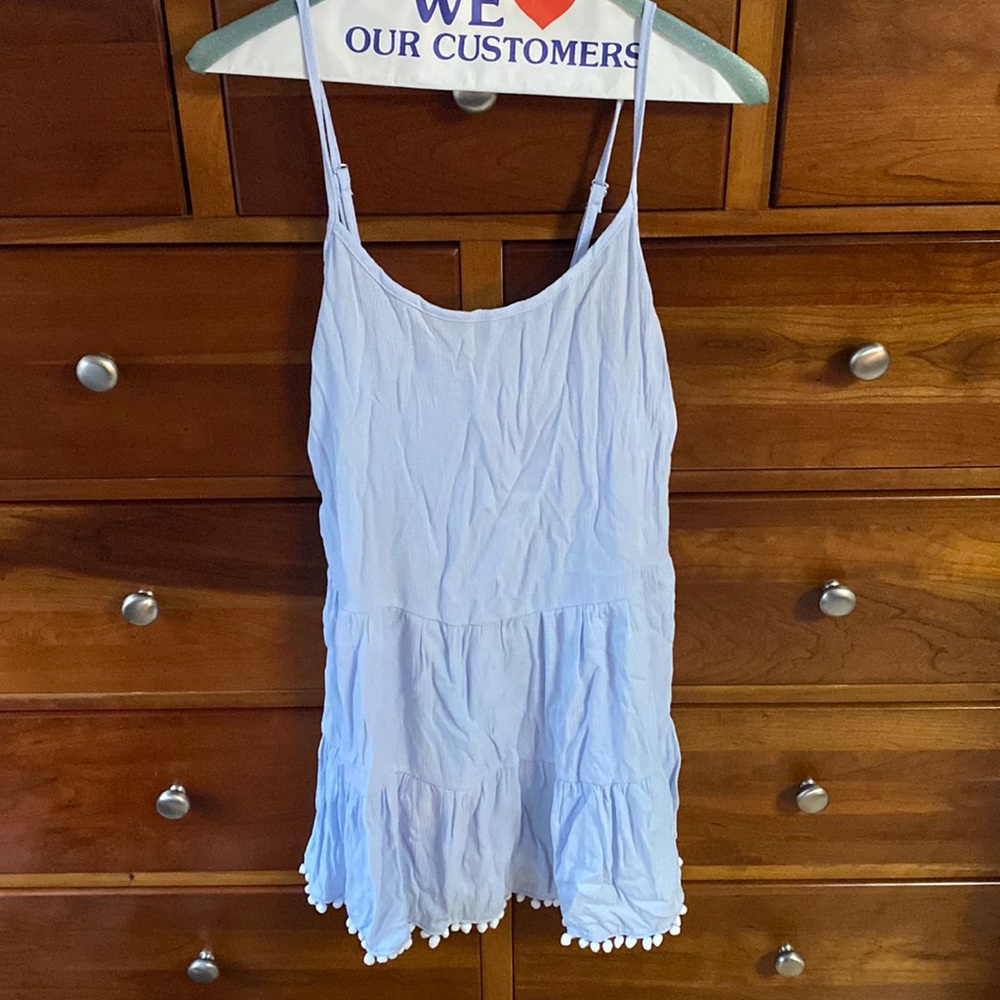 blue coverup dress